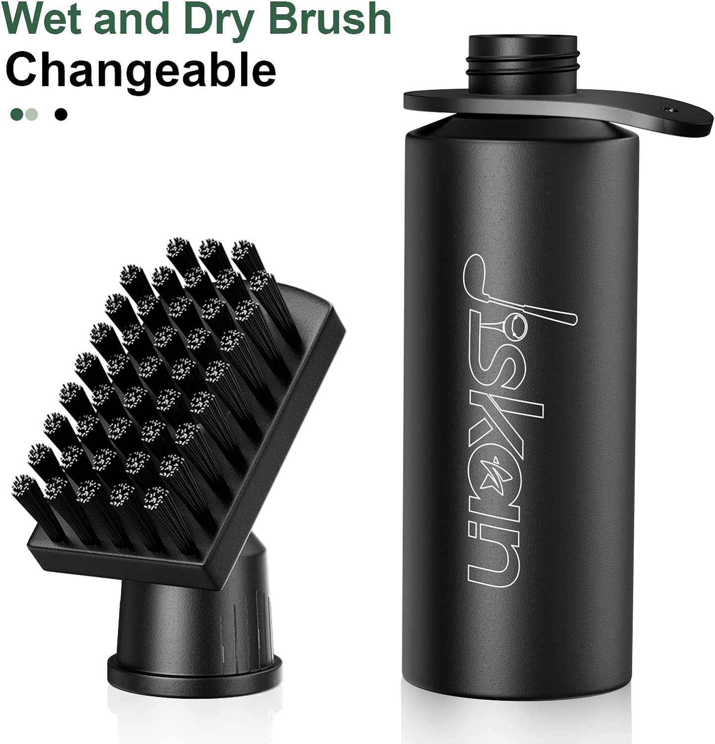 Professional Golf Club Brush Cleaner with Retainer Clip and 4-Ounce Squeeze Water Bottle - Essential Golf Accessories for Men, Ideal Golf Gifts