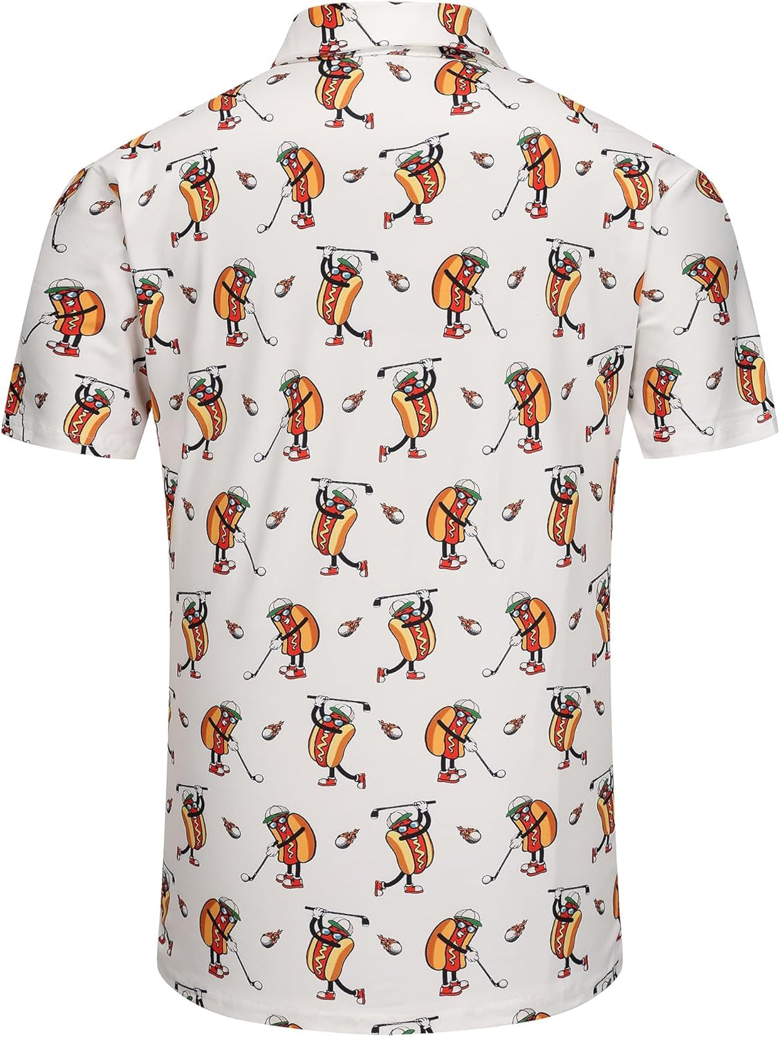 Mens Golf Polo Shirts Funny Golf Shirts for Men Crazy Polo Shirts Short Sleeve Fun Polos
