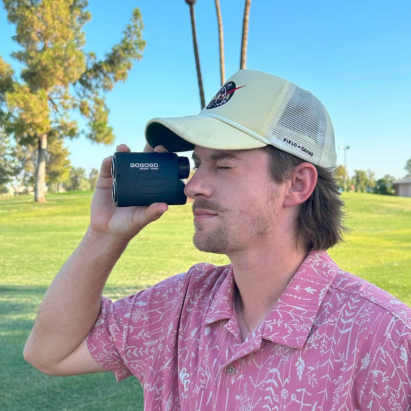 GS03 Laser Golf/Hunting Rangefinder, 1000/1200 Yards Laser Range Finder with 6X Magnification Ultra-Clear View, Lightweight, Slope, Pin-Seeker & Flag-Lock & Vibration