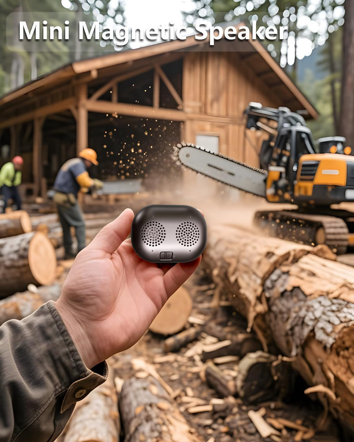 Portable Magnetic Golf Speaker - Wireless Bluetooth Speaker, Attach to Metal Surfaces, Golf Accessory,Enjoy Music and Hands-Free on Course/Workplace/Kitchen/Washing Room/Bedroom/Driving Cab/Golf Cart