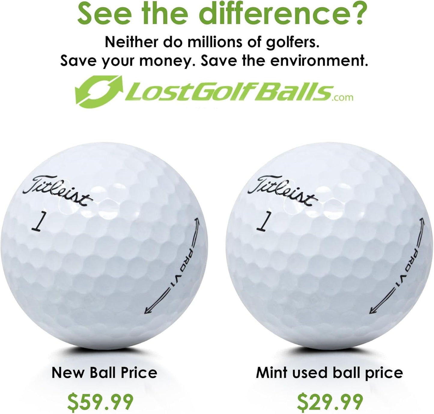 - 12 Pro V1 Golf Balls in Mint Condition, No Logos, No Player Markings, Refinished Used Golf Balls, Quality Guaranteed, White