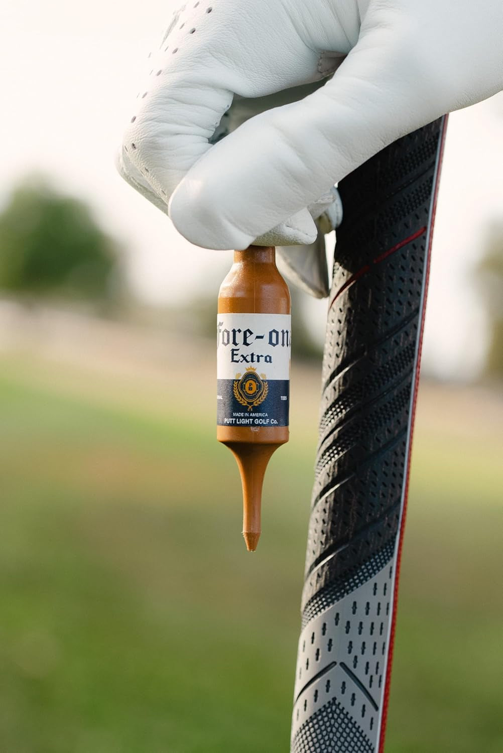 Beer Bottle Golf Tees, Virtually Unbreakable and Recyclable Plastic Golf Tee 6 Pack, Golf Gift for Men, Bachelor Party Novelty Gift, for Golfers,3-1/4" Tall