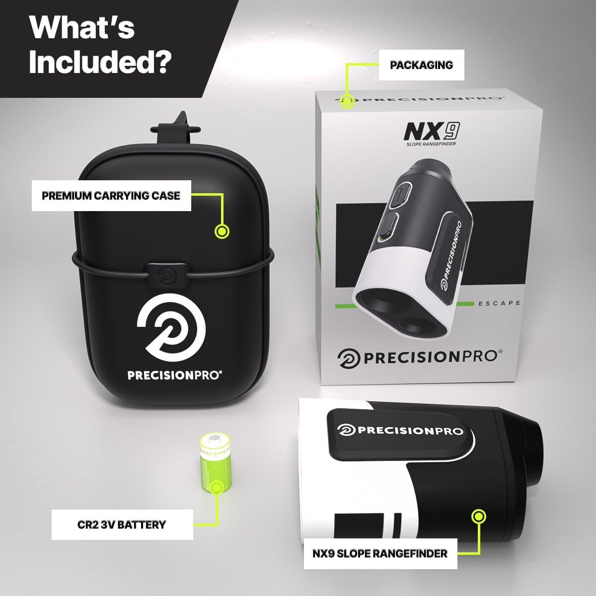 NX9 Golf Rangefinder with Slope Switch – 900 Yards Laser Range Finder, Flag Lock Vibration, 6X Magnification, Magnetic Cart Mount, Tournament Legal
