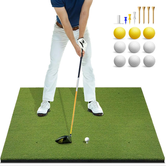 Bltend Thickened Golf Mat: 5X4Ft & 5X5Ft Heavy-Duty Golf Hitting Mats Practice O