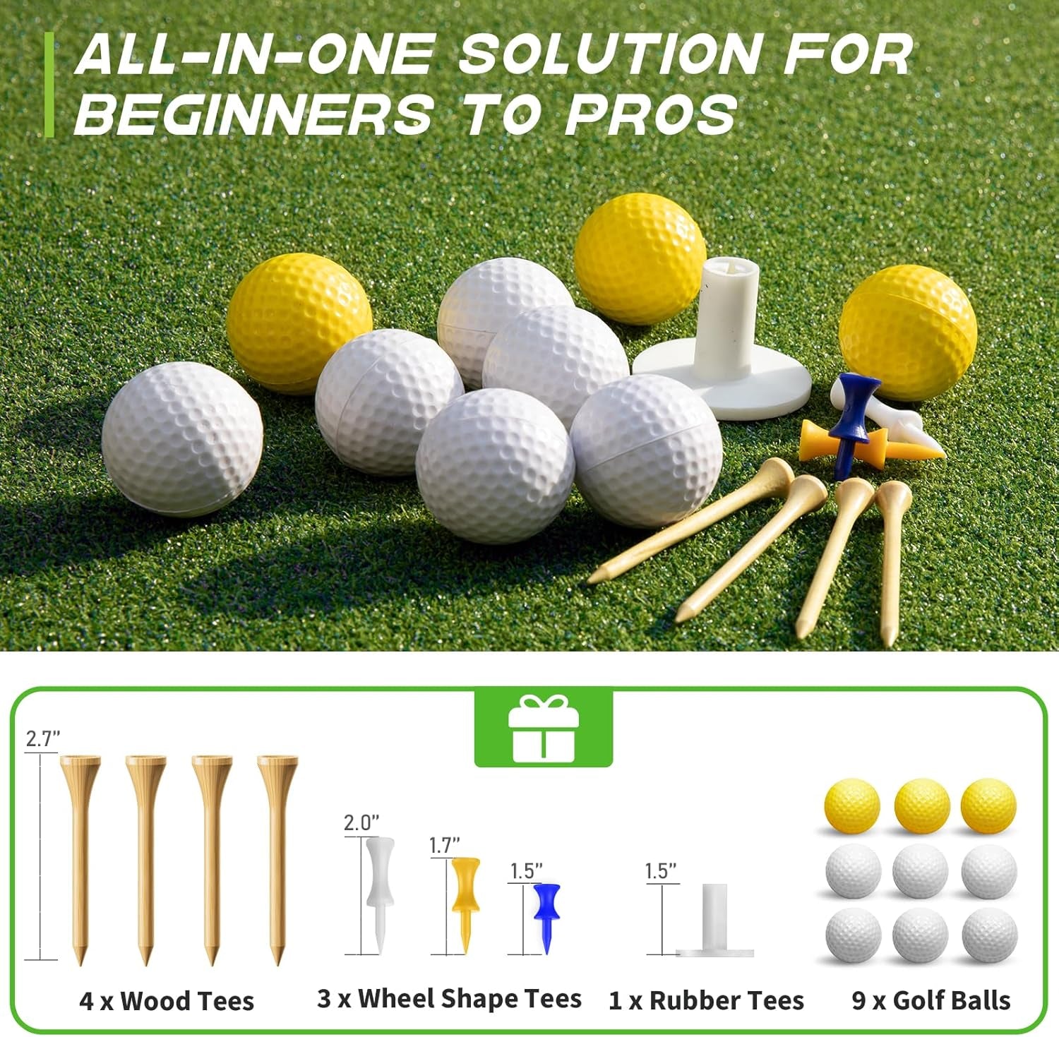 Bltend Thickened Golf Mat: 5X4Ft & 5X5Ft Heavy-Duty Golf Hitting Mats Practice O