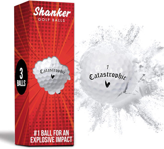 Exploding Balls - Prank Balls That Explode on Impact - Funny Joke for Golfers (Sleeve of 3, Novelty)