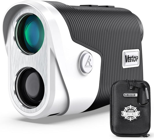 Golf Rangefinder with Slope Switch,1200 Yards & 7X Magnification,Flag Pole Locking,Slope Measurement, Magnetic Mount,Fast Focus Laser Range Finder for Precise Distance Measurement